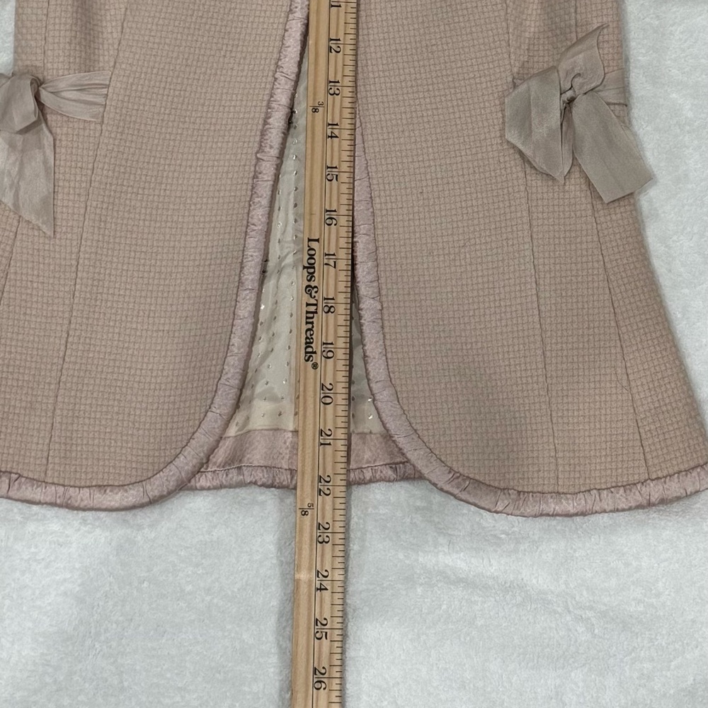 Rebecca Taylor tweed jacket. Light pink wool-blend blazer. Size 0 NWOT - Picture 7 of 9